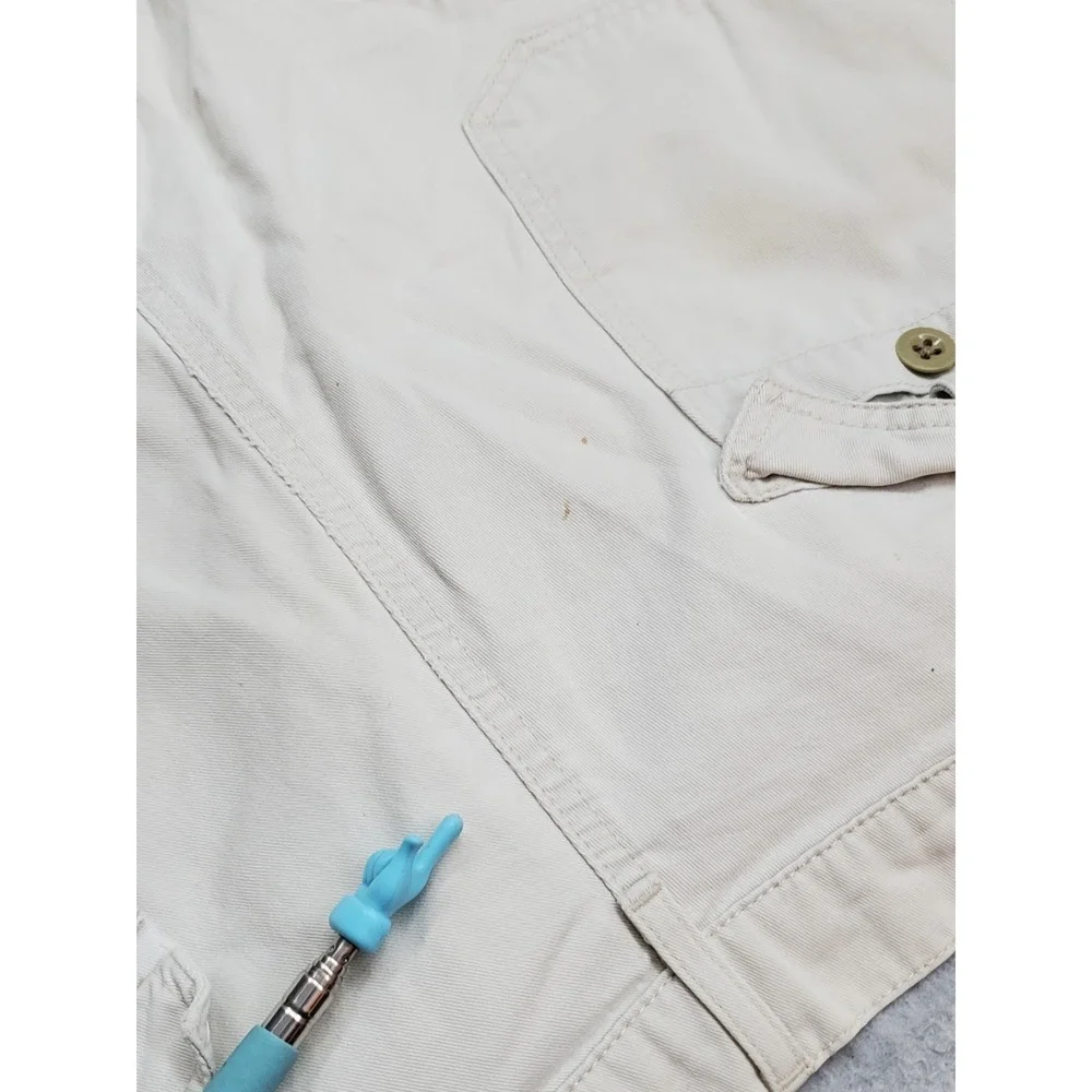 Polo Jeans Company Ralph Lauren Men Shorts 38 Beige Cargo Twill Field Y2K READ